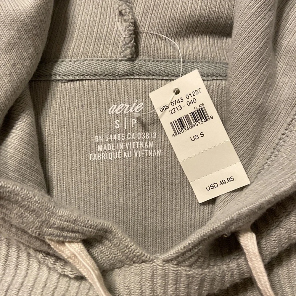 Aerie Cropped Hoodie size S color light green - Picture 3 of 12